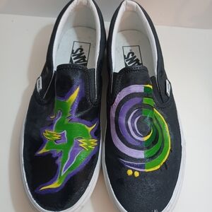 Vans Off The Wall Slip-on Sneckers Pre-owned Size 8